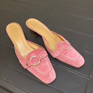 Gorgeous Pink Coach Mule♥️♥️♥️♥️